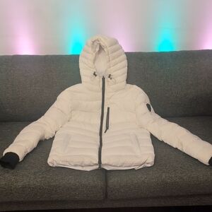 Nobis White Puffer Jacket